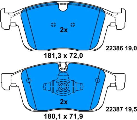 Изображение товара Тормозные колодки ATE 13046073272