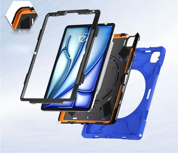 Изображение товара Чехол для планшета G-Case iPad Air 13 2024/iPad Pro 12.9 2022/2021/2020/2018 / 6602006774E (синий/черный)