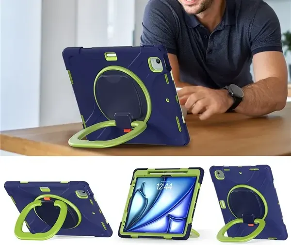 Изображение товара Чехол для планшета G-Case iPad Air 13 2024/iPad Pro12.9 2022/2021/2020/2018 / 6602006774B (синий/зеленый)