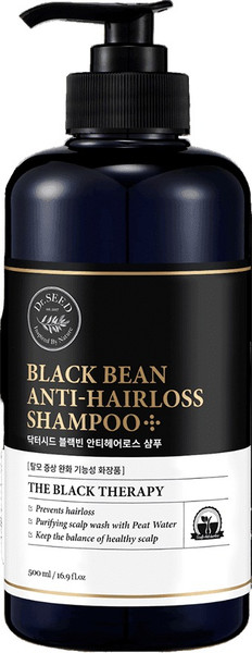 Изображение товара Шампунь для волос Dr.SEED Black Bean Anti-Hairloss Shampoo (500мл)