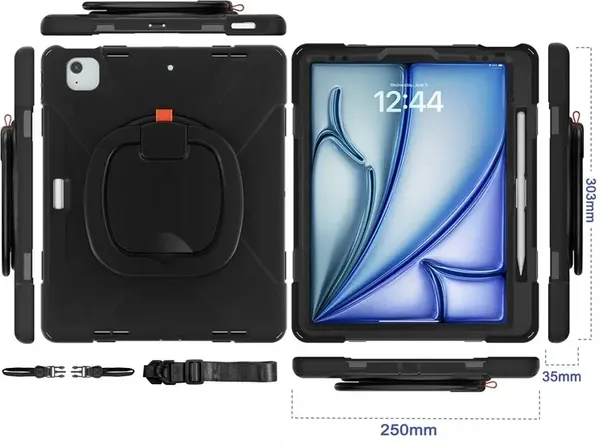 Изображение товара Чехол для планшета G-Case iPad Air 13 2024/iPad Pro 12.9 2022/2021/2020/2018 / 6602006774A (черный)