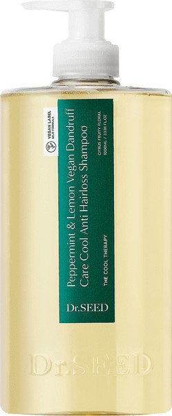 Изображение товара Шампунь для волос Dr.SEED Pepper mint & Lemon Vegan Dandruff Care Cool Anti Hairloss (1л)