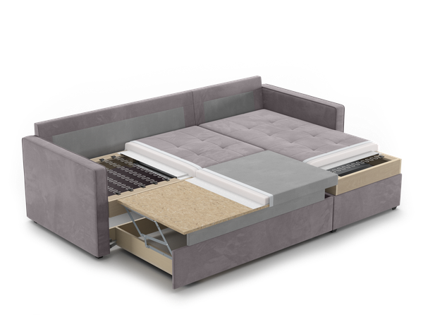 Изображение товара Диван угловой Mio Tesoro Santiago 114 (Savana Camel)