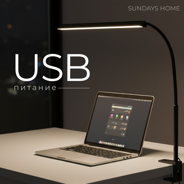 Изображение товара Настольная лампа Sundays Home 6403000414A (черный)