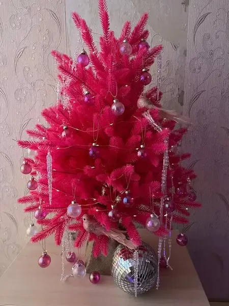 Изображение товара Ель искусственная National Tree Company Тиффани / ТФ/РЗ-80 (80см, розовый)