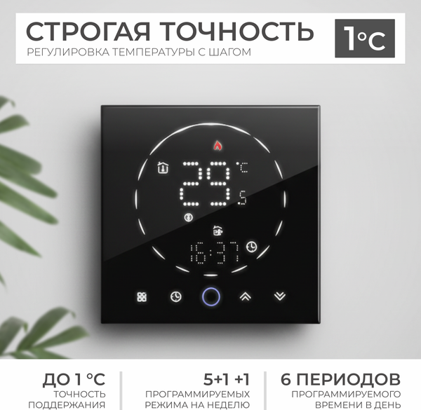 Изображение товара Терморегулятор для климатической техники Sundays Home 241125018 (черный)