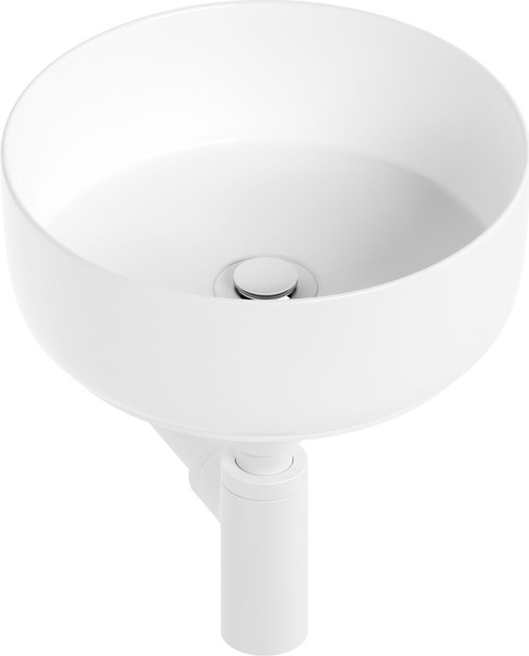Изображение товара Умывальник Lauter 21499-31 + клапан 21190W + сифон 21635W (белый матовый)