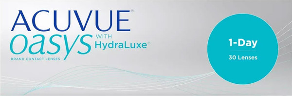 Изображение товара Комплект контактных линз Acuvue Oasys 1 Day With Hydraluxe Sph -5.00 R8.5 D14.3 (30шт)