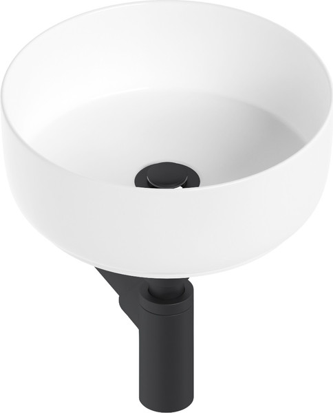 Изображение товара Умывальник Lauter 21499-31 + клапан 21190B + сифон 21635B (черный матовый)