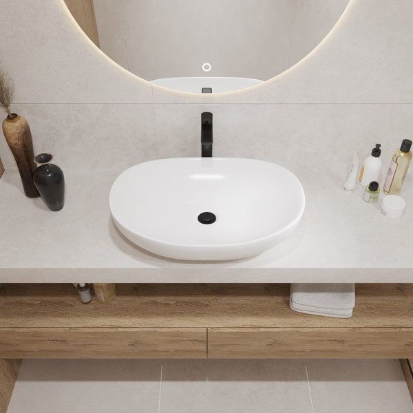 Изображение товара Умывальник Lauter 21502 + клапан 21190G + сифон 21635G (золото)