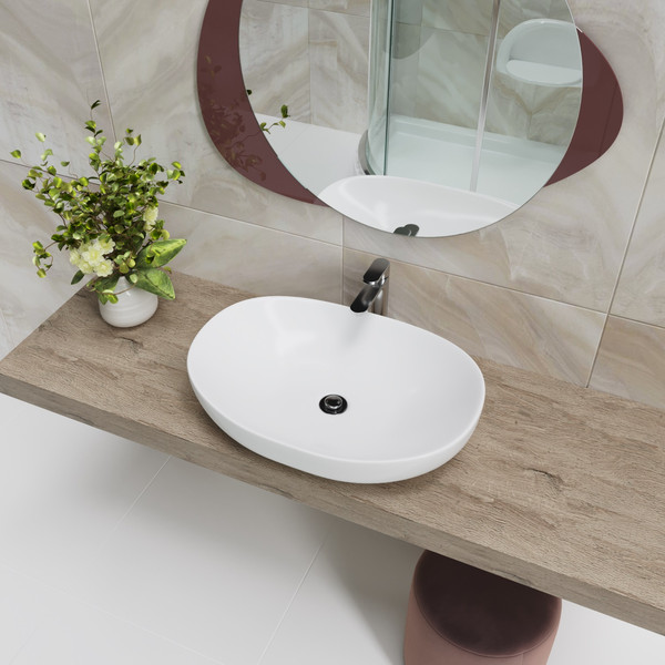 Изображение товара Умывальник Lauter 21502 + клапан 21190G + сифон 21635G (золото)