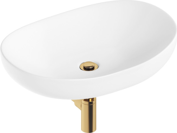 Изображение товара Умывальник Lauter 21502 + клапан 21190G + сифон 21635G (золото)