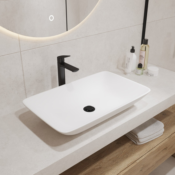 Изображение товара Умывальник Lauter 21540 + клапан 21190W + сифон 21635W (белый матовый)