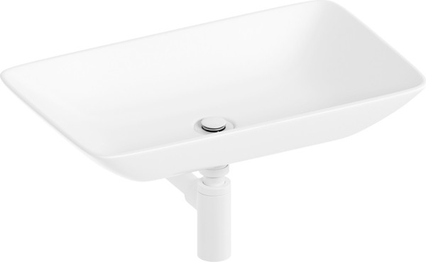 Изображение товара Умывальник Lauter 21540 + клапан 21190W + сифон 21635W (белый матовый)