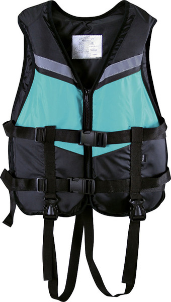 Изображение товара Страховочный жилет Спортивные мастерские Посейдон / SM-438 (р.44-50, черный/бирюзовый)