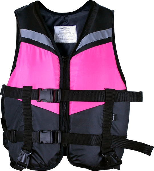 Изображение товара Страховочный жилет Спортивные мастерские Посейдон SM-438 (р.44-50, черно-розовый)