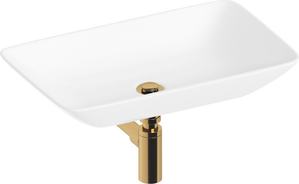 Изображение товара Умывальник Lauter 21540 + клапан 21190G + сифон 21635G (золото)
