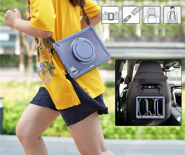 Изображение товара Чехол для планшета G-Case iPad Air 11 2024/Air 2022/2020 / 6602007285G (лавандово-серый)