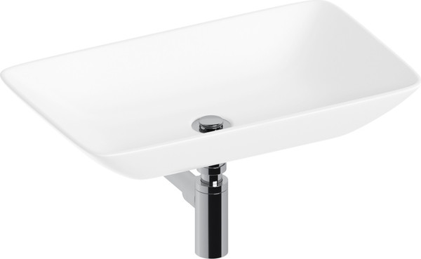 Изображение товара Умывальник Lauter 21540 + клапан 21190CH + сифон 21635CH (хром)