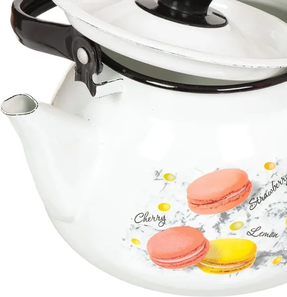 Изображение товара Чайник КМЗ Цветное печенье 42104-122/6У4 (белый)