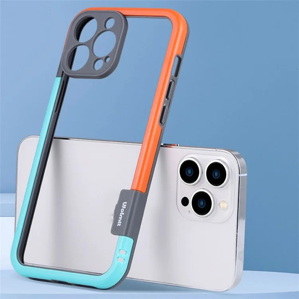 Изображение товара Чехол-накладка G-Case Для iPhone 16 Pro / 6601110764C (голубой/оранжевый)