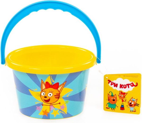 Изображение товара Ведерко для игры в песочнице Полесье Три Кота / 81377