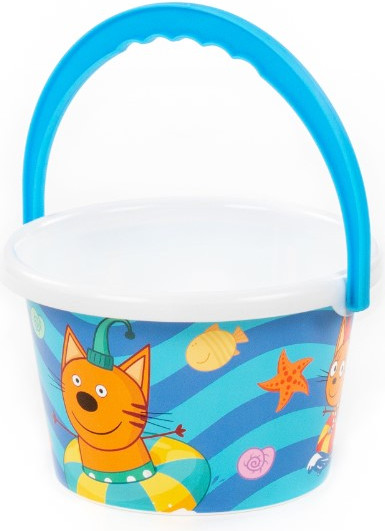 Изображение товара Ведерко для игры в песочнице Полесье Три Кота / 81377