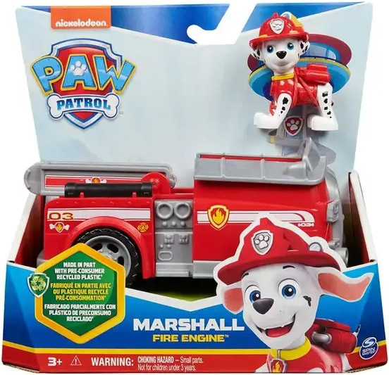 Изображение товара Автомобиль игрушечный PAW Patrol Машинка с фигуркой Маршалл / 43674