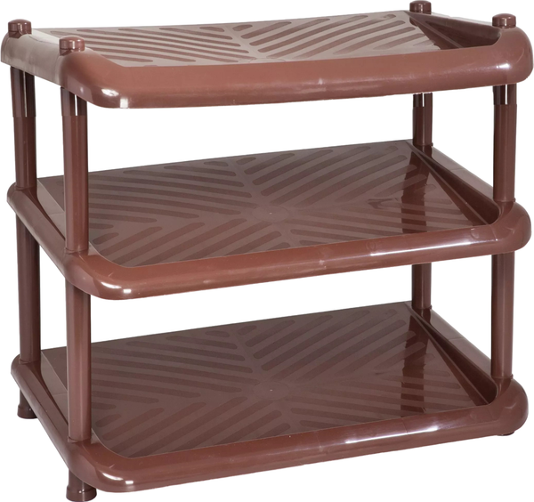 Изображение товара Полка для обуви Полимербыт Комфорт / 4392302 (коричневый)