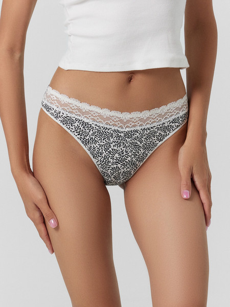Изображение товара Комплект женских трусов Mark Formelle 412344-3 (р.98, веточки на молочном)