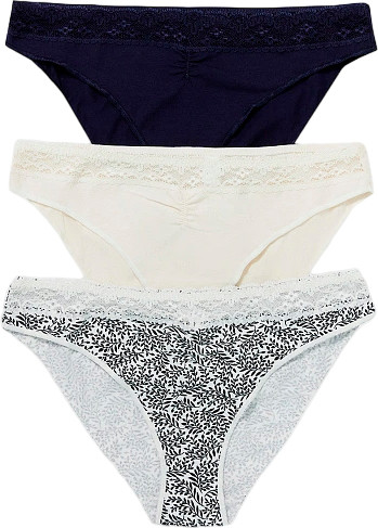 Изображение товара Комплект женских трусов Mark Formelle 412344-3 (р.106, веточки на молочном)