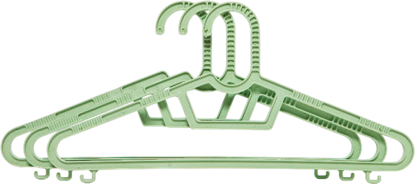 Изображение товара Набор пластиковых вешалок-плечиков Полимербыт 4323700 (3шт)