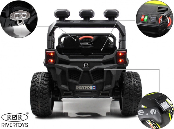 Изображение товара Детский автомобиль RiverToys C111CC (зеленый)