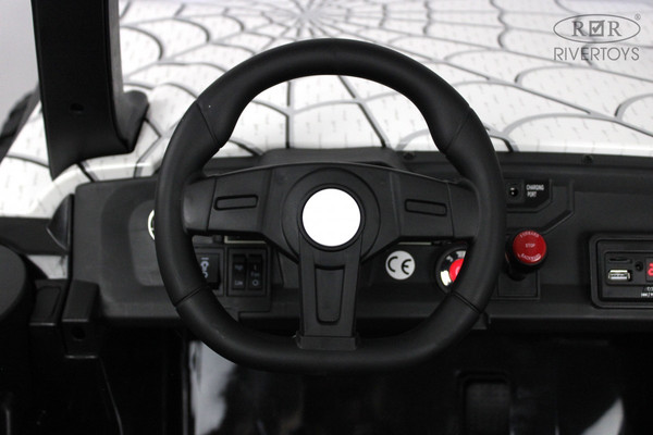 Изображение товара Детский автомобиль RiverToys A707AA LUX 4WD (белый Spider)