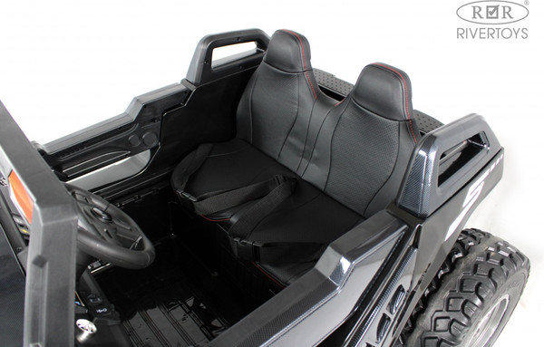 Изображение товара Детский автомобиль RiverToys A707AA LUX 4WD (черный карбон)
