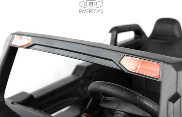 Изображение товара Детский автомобиль RiverToys A707AA LUX 4WD (черный карбон)