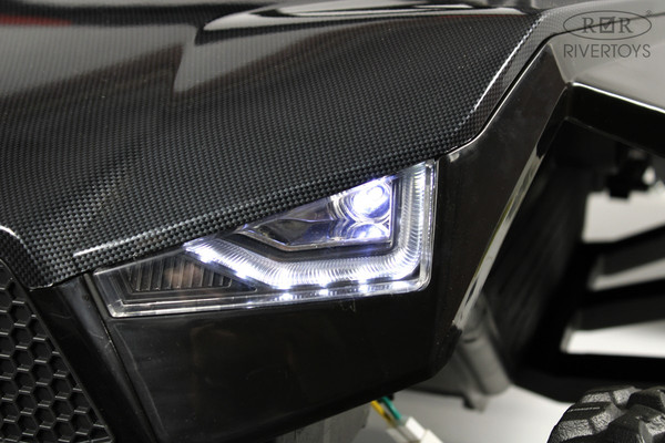 Изображение товара Детский автомобиль RiverToys A707AA LUX 4WD (черный карбон)