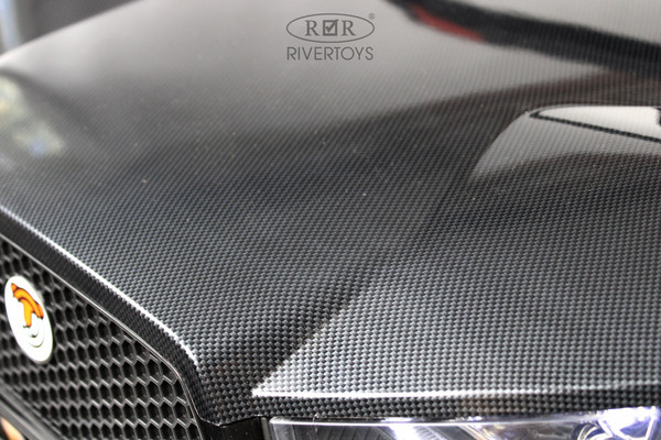 Изображение товара Детский автомобиль RiverToys A707AA LUX 4WD (черный карбон)