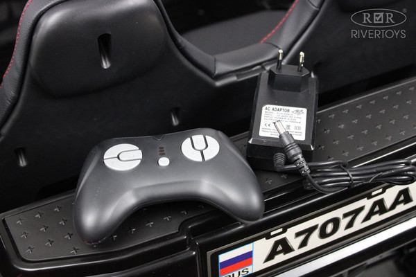 Изображение товара Детский автомобиль RiverToys A707AA LUX 4WD (черный карбон)