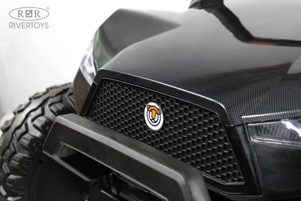 Изображение товара Детский автомобиль RiverToys A707AA LUX 4WD (черный карбон)