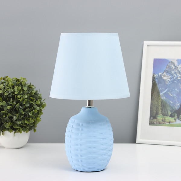 Изображение товара Прикроватная лампа Risalux Плетение / 10603121 (голубой)