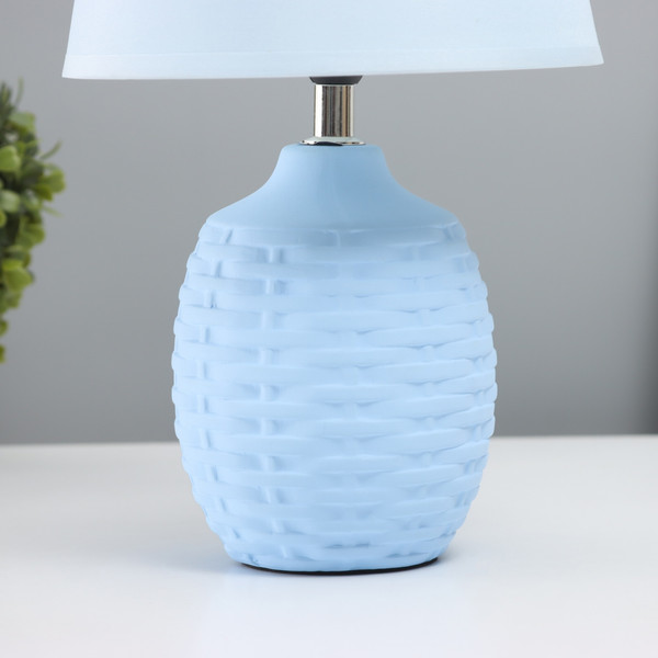 Изображение товара Прикроватная лампа Risalux Плетение / 10603121 (голубой)