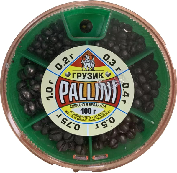 Изображение товара Набор грузил рыболовных Pallini 408546 (100г)