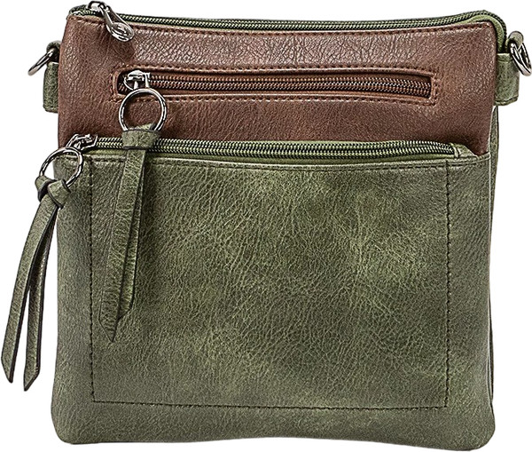 Изображение товара Сумка Passo Avanti 855-2260-KDB (хаки/темно-коричневый)