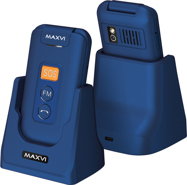 Изображение товара Мобильный телефон Maxvi E5 up (синий)