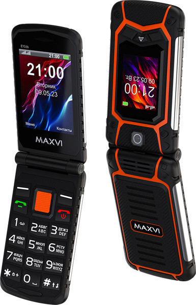 Изображение товара Мобильный телефон Maxvi E 10ds (оранжевый)