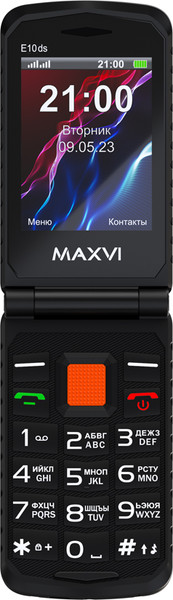 Изображение товара Мобильный телефон Maxvi E 10ds (оранжевый)