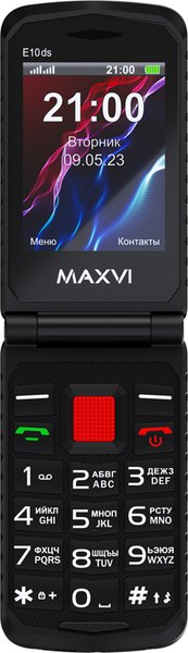 Изображение товара Мобильный телефон Maxvi E 10ds (красный)