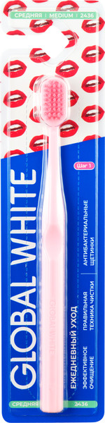 Изображение товара Зубная щетка Global White Medium Daily