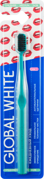 Изображение товара Зубная щетка Global White Medium Daily